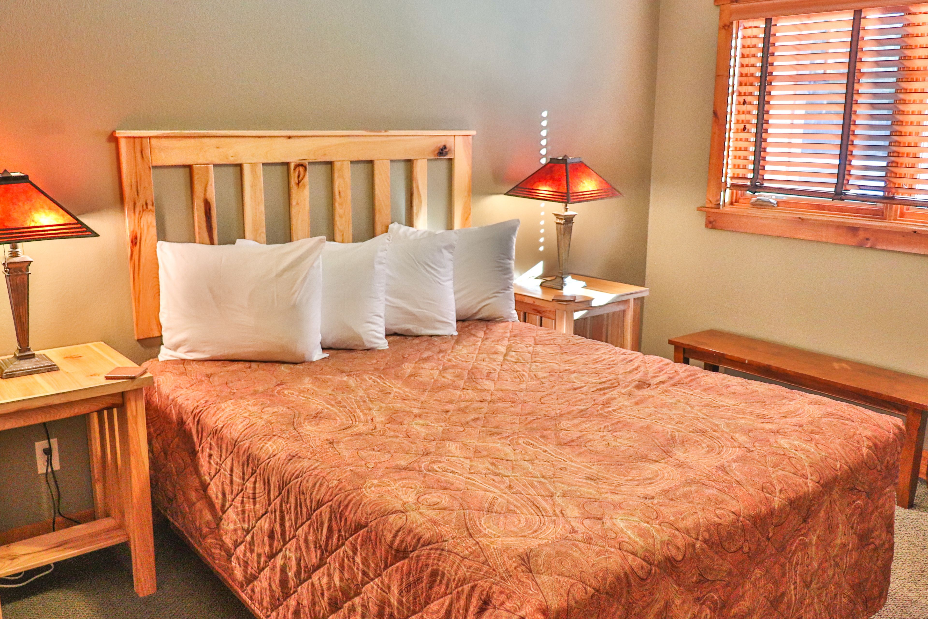 desk, blackout curtains, iron/ironing board, free wifi