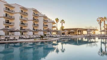 3 outdoor pools, cabanas (surcharge), pool umbrellas