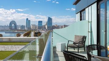Suite, 1 Bedroom, Smoking, Sea View (terrace) | 1 bedroom, premium bedding, pillow-top beds, minibar