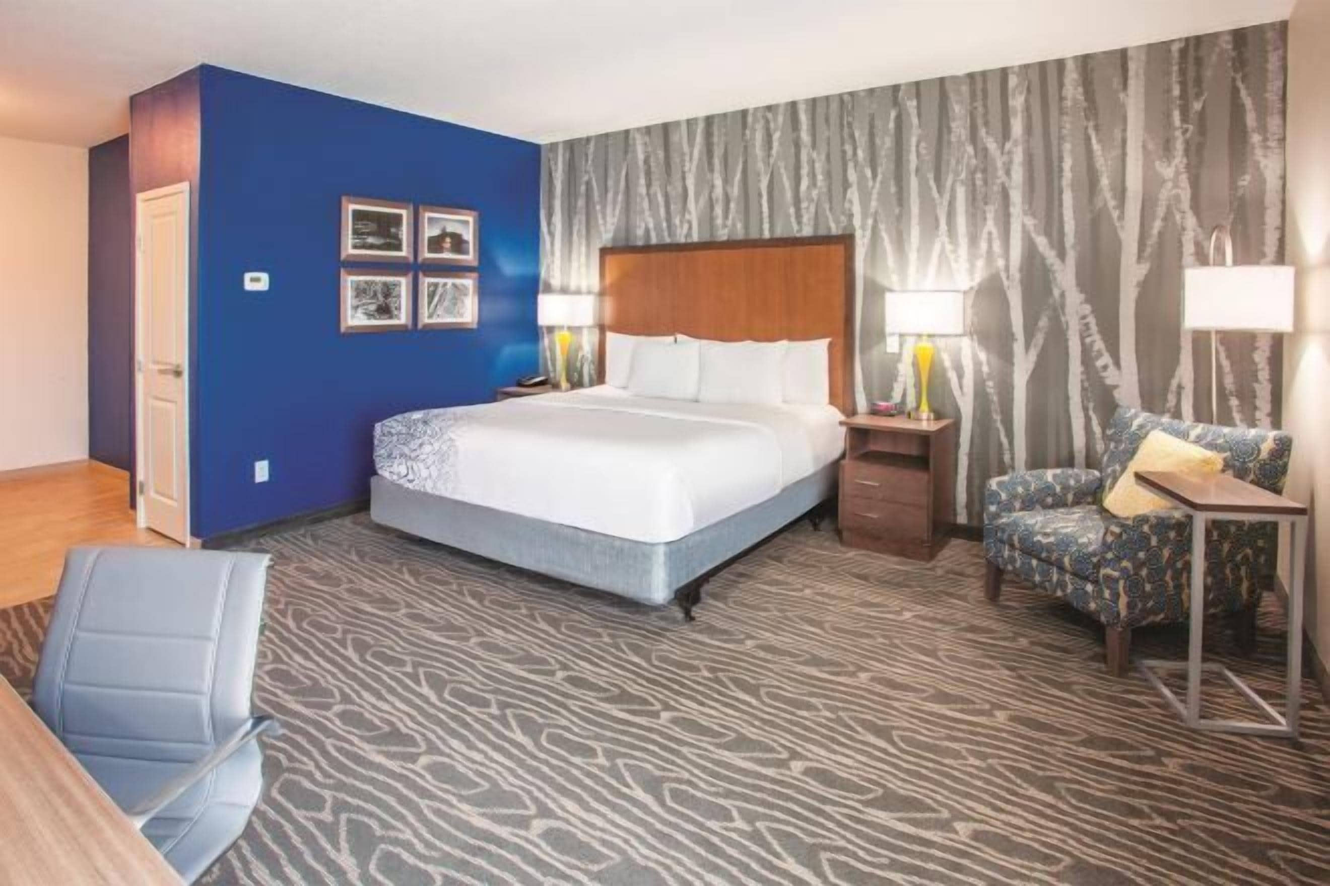 Premium bedding, down comforters, pillowtop beds, desk