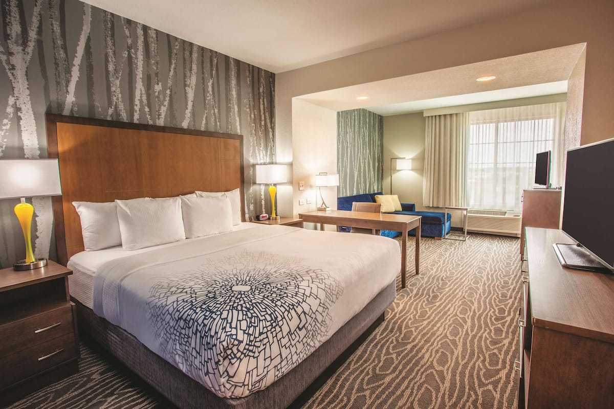 deluxe suite, 1 king bed, non smoking | premium bedding, down duvets, pillow-top beds, desk