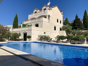 Outdoor pool, a heated pool - Apartments Villa Jadranka - Adults Only (Bol)