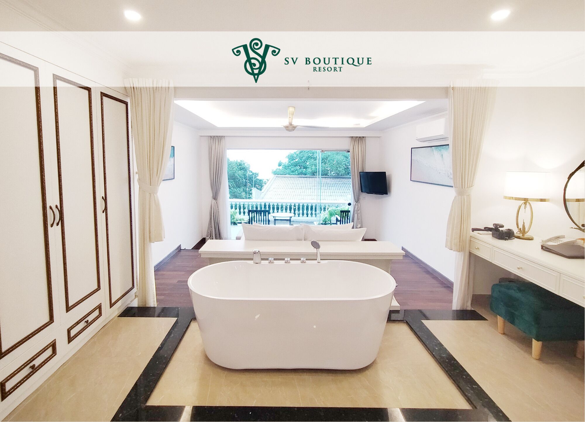 premium deluxe garden view | 1 bedroom, minibar, in-room safe, desk