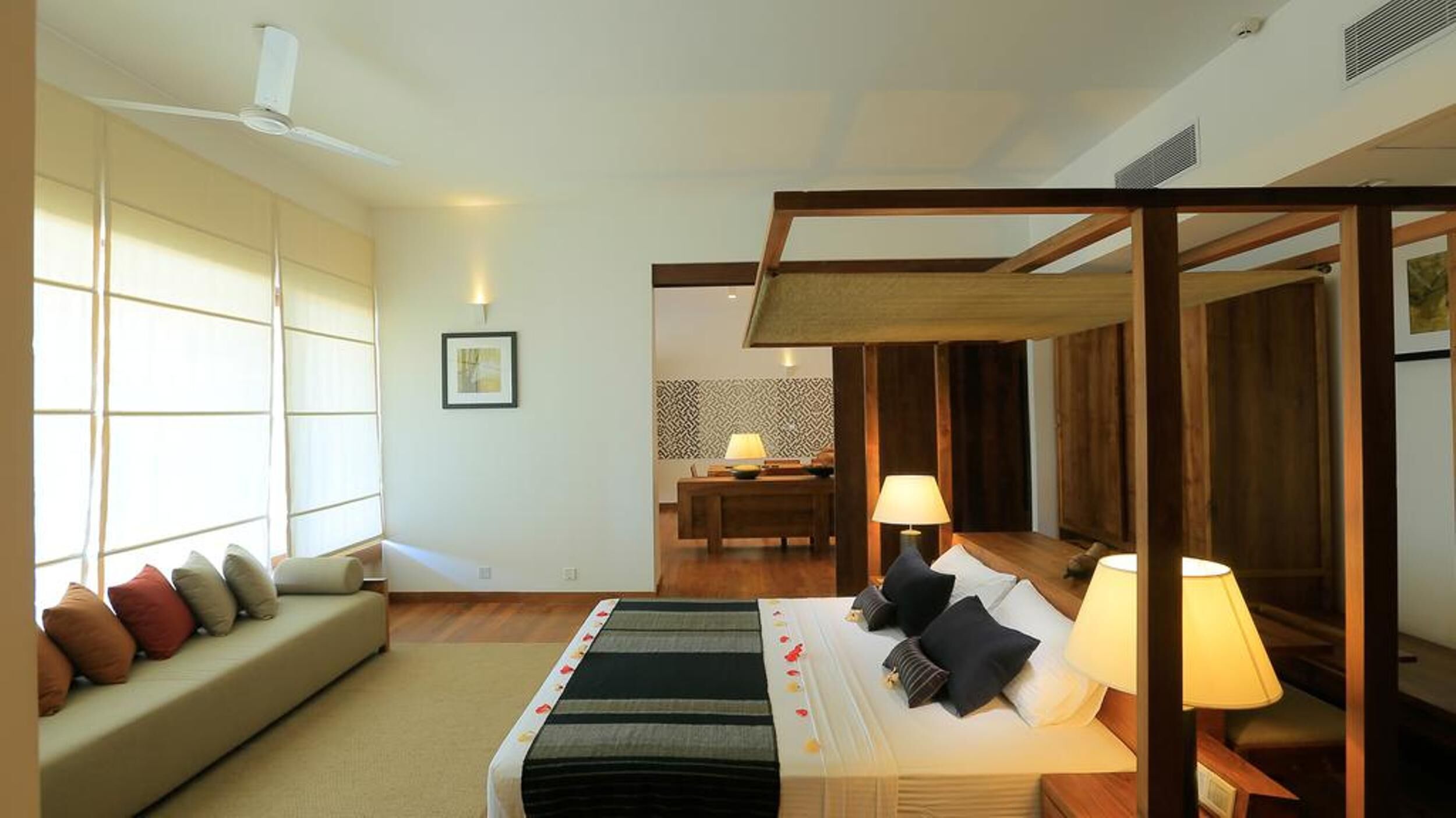 Egyptian cotton sheets, premium bedding, minibar, in-room safe