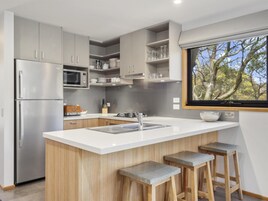 Villa, 2 habitaciones | Cocina privada | Microondas, placa de cocina, cafetera o tetera y tostadora