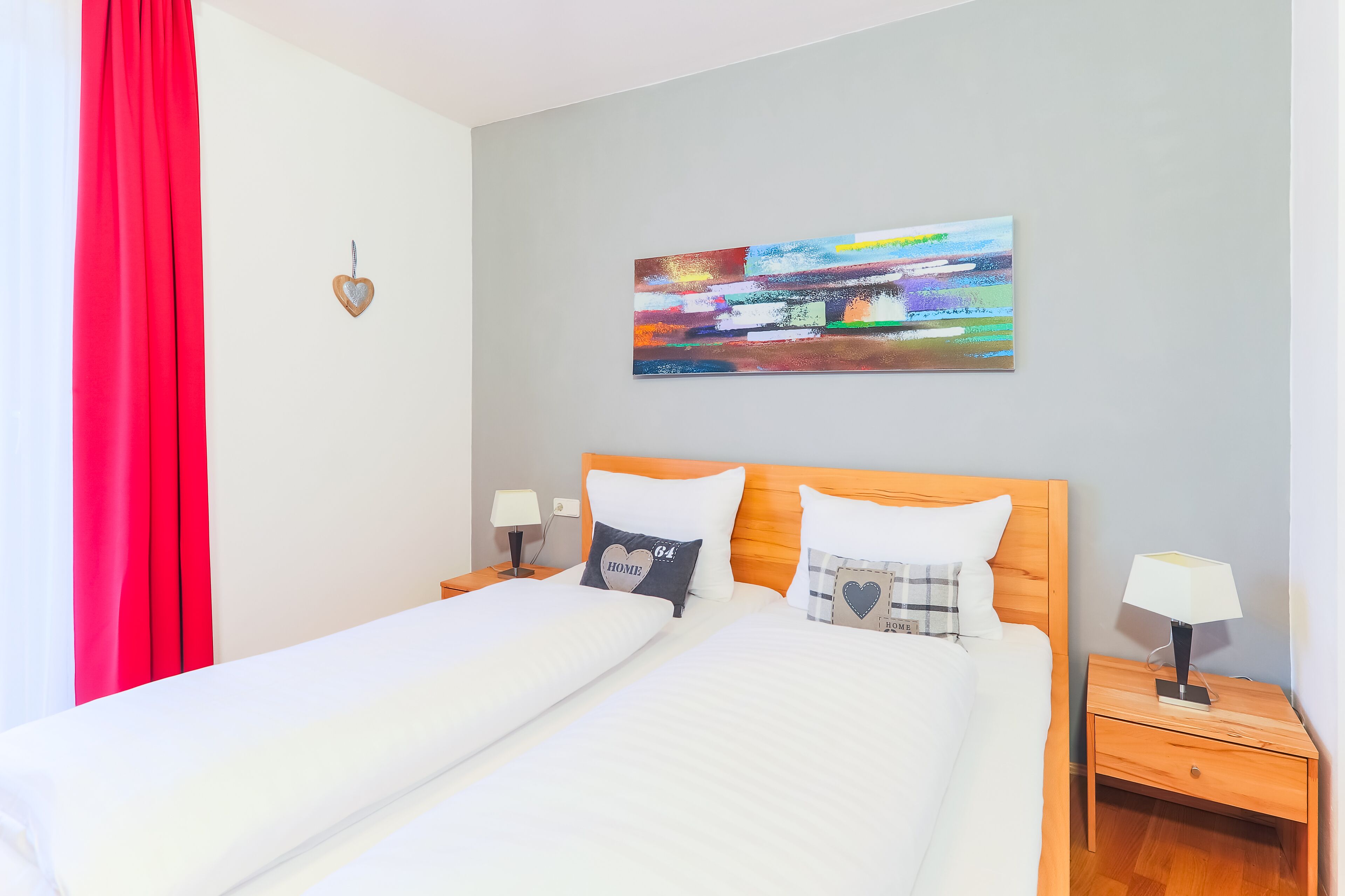 Leilighet – panorama, 2 soverom (Incl. 163 EUR cleaning fee) | 2 soverom, sengetøy av topp kvalitet og individuelt dekorert