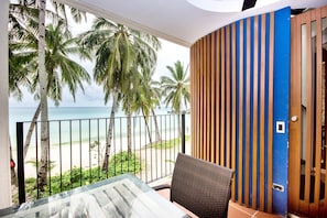 Double Room, 1 Queen Bed, Beachfront (First Floor) | Terrace/patio - Watercolors Boracay Dive Resort (Boracay Island)