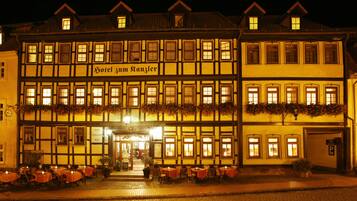 Front of property – evening/night