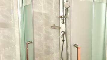 Free toiletries, hair dryer, towels