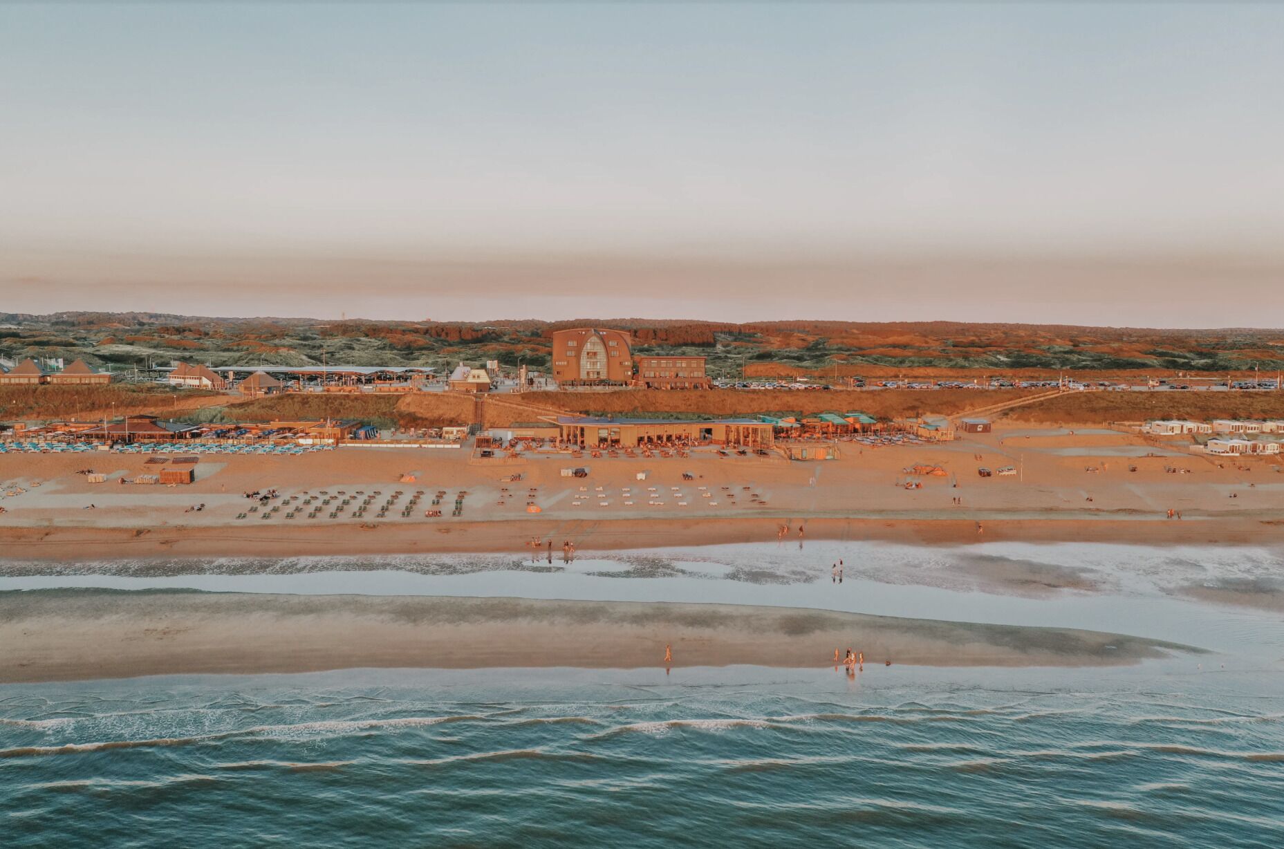 Aan het strand
