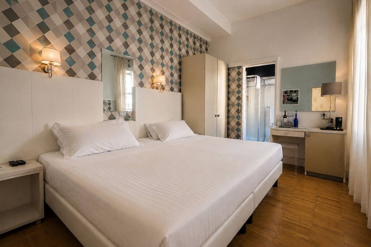 Basic Double or Twin Room (Gabbiano) | Premium bedding, down comforters, pillowtop beds, minibar