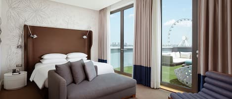 Suite, 1 Bedroom, Terrace, Sea View | Hypo-allergenic bedding, down duvets, pillow-top beds, minibar