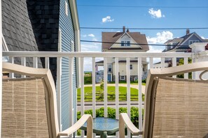 Carriage House King with 2 Private Decks | Terrace/patio - The Lighthouse Inn & Suites (York Beach)
