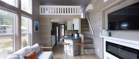 50-inch flat-screen TV with digital channels, TV