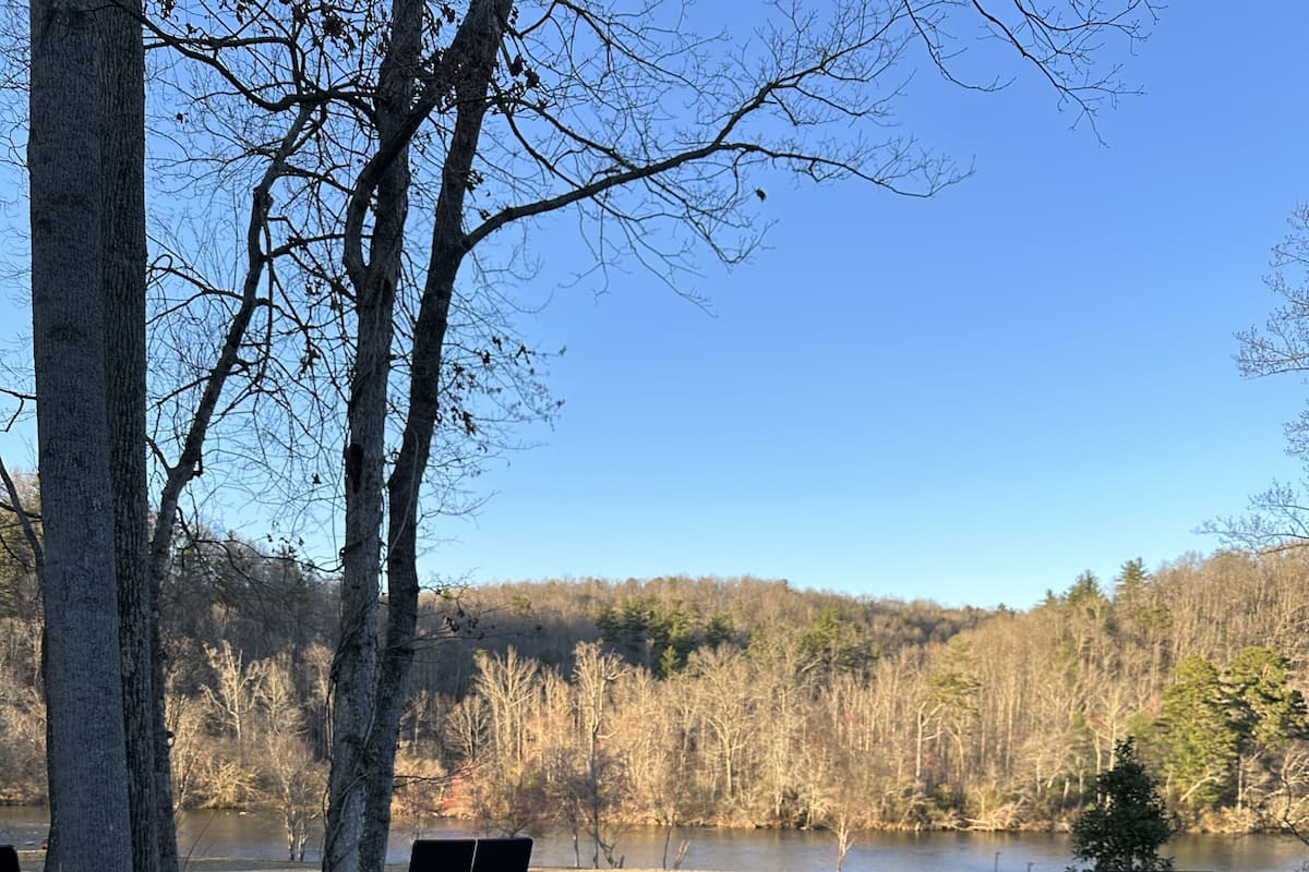 River View Bunk Cabin with Hot Tub | 1 bedroom, premium bedding, individually decorated