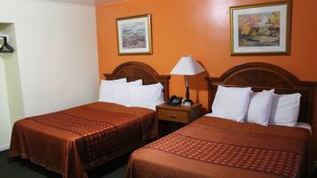 Standard Room, 2 Double Beds, Non Smoking | 1 bedroom, blackout drapes, free WiFi, bed sheets