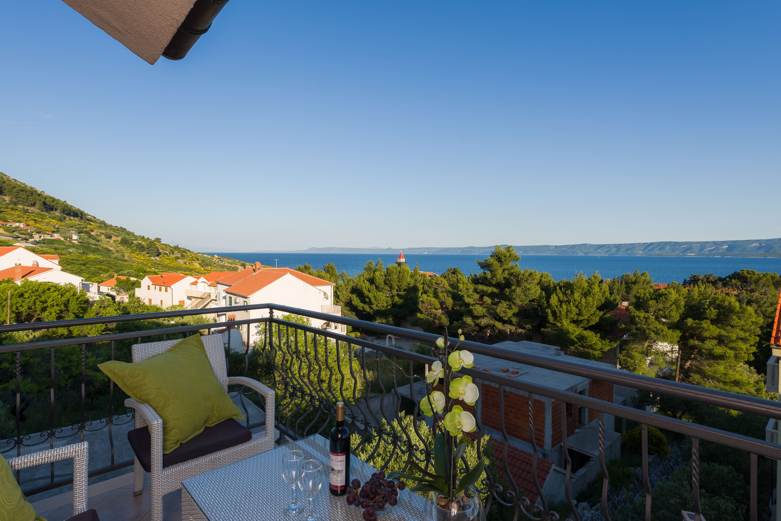 Leilighet, 1 soverom, balkong, sjøutsikt (br. 7) | Balkong