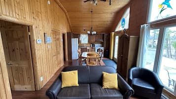 Grand Chalet, 2 Bedrooms | Living area | Flat-screen TV