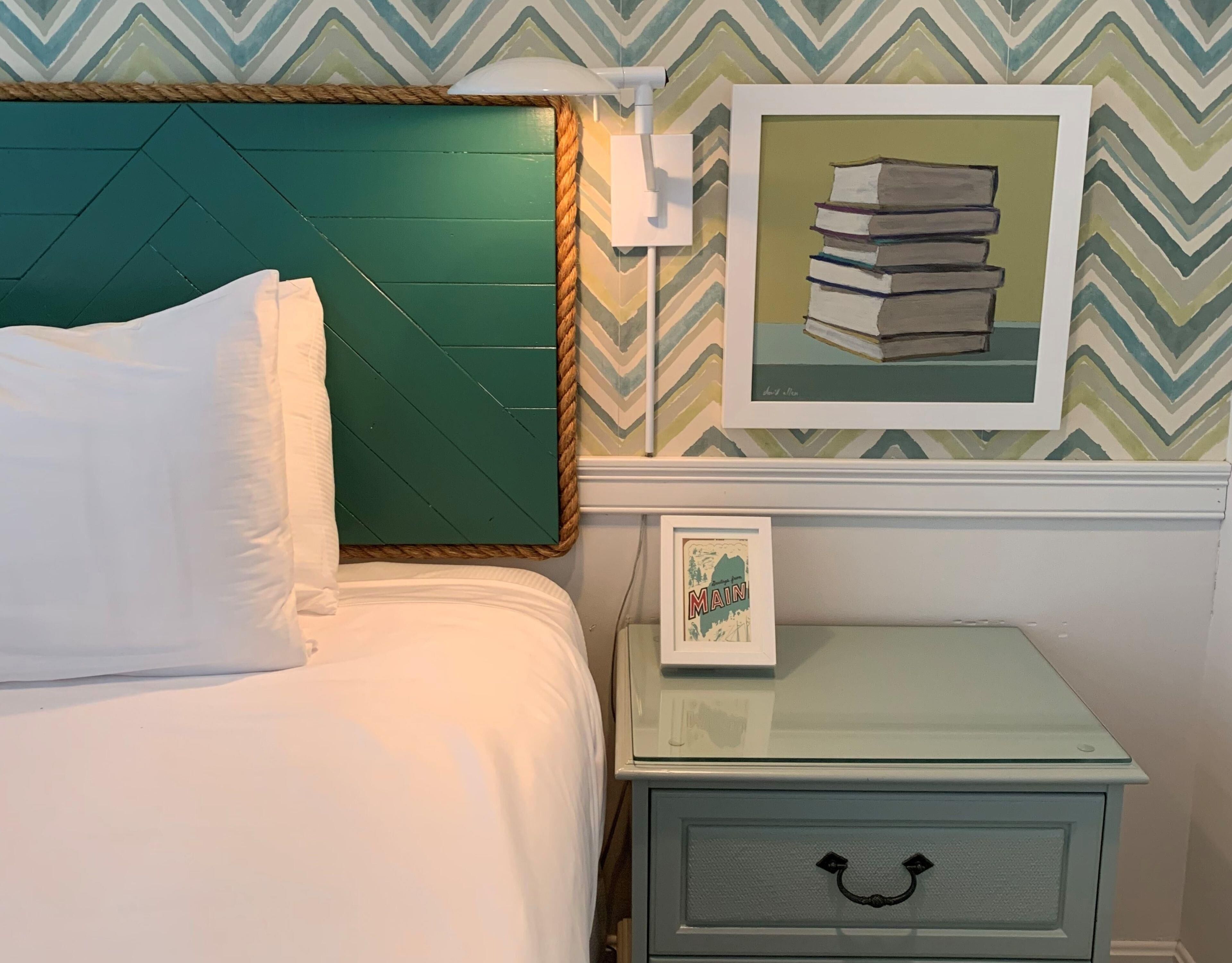 Individually decorated, individually furnished, iron/ironing board