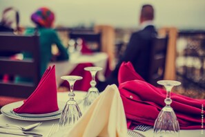 Lunch and dinner served, Moroccan cuisine