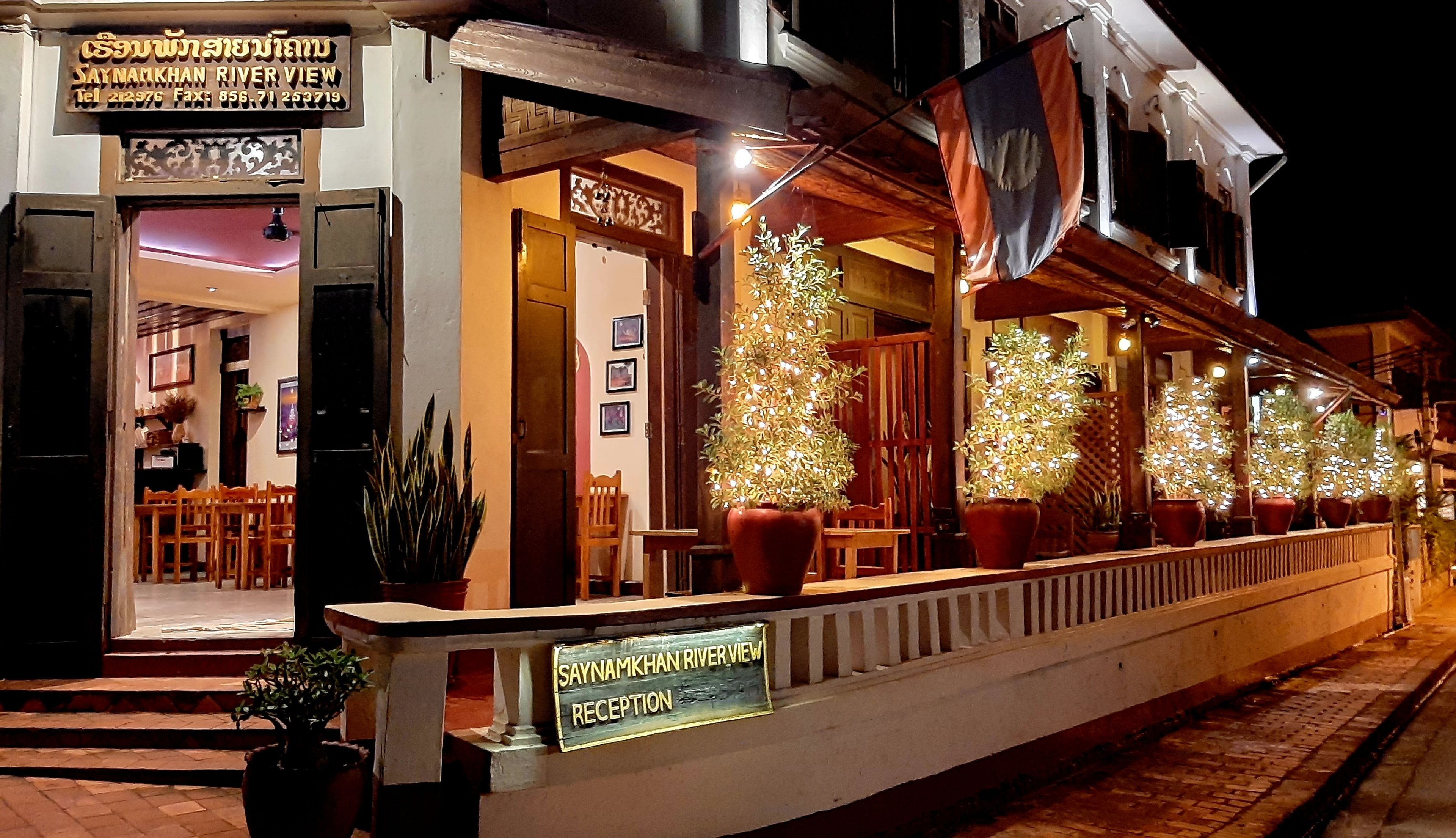 front of property – evening/night