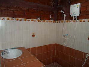 Shower, hair dryer