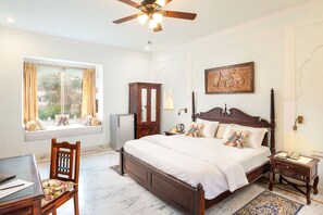 Egyptian cotton sheets, premium bedding, individually decorated - Rajasthan Palace - A Heritage Boutique Hotel in Jaipur (Jaipur)