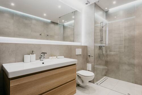 Appartamento Deluxe, 1 camera da letto | Bagno | Set di cortesia gratuito, asciugacapelli, asciugamani