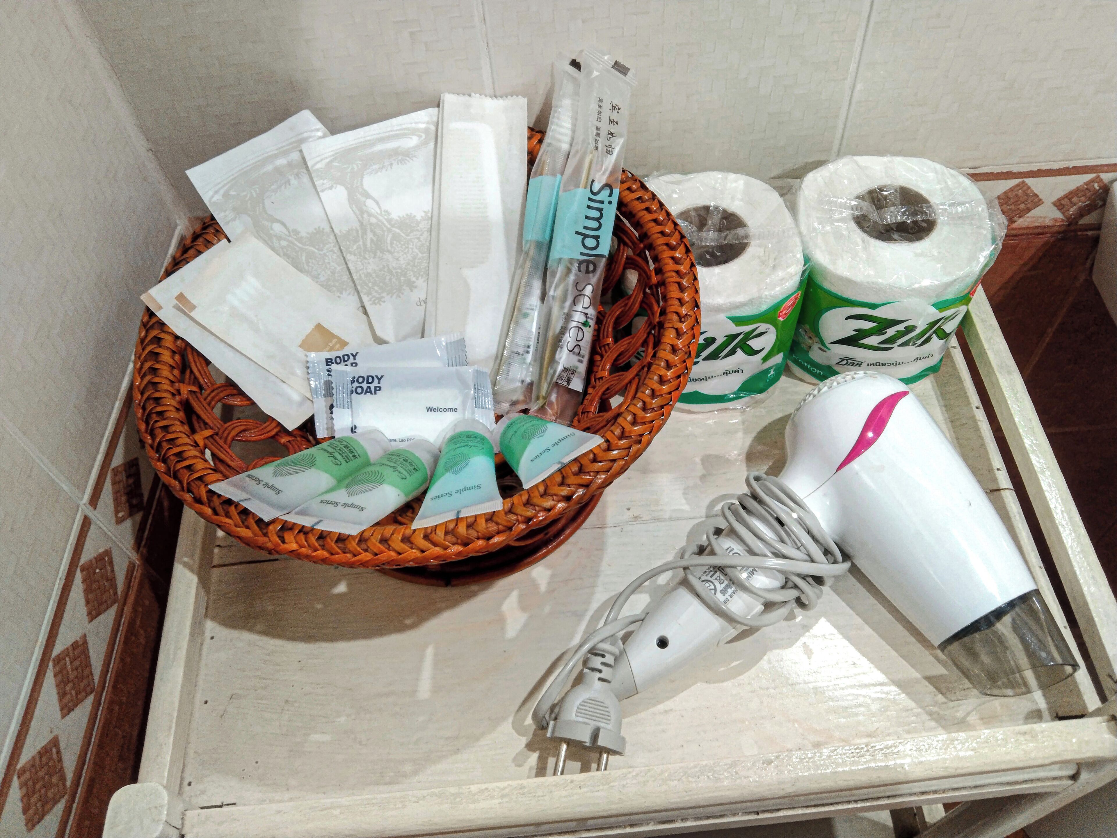 shower, free toiletries, hair dryer, bathrobes