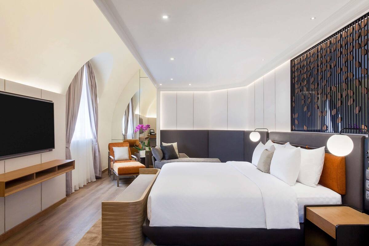 Presidential Suite, Berbilang Katil | Bar mini, peti besi dalam bilik, meja, langsir/tirai gelap terus 