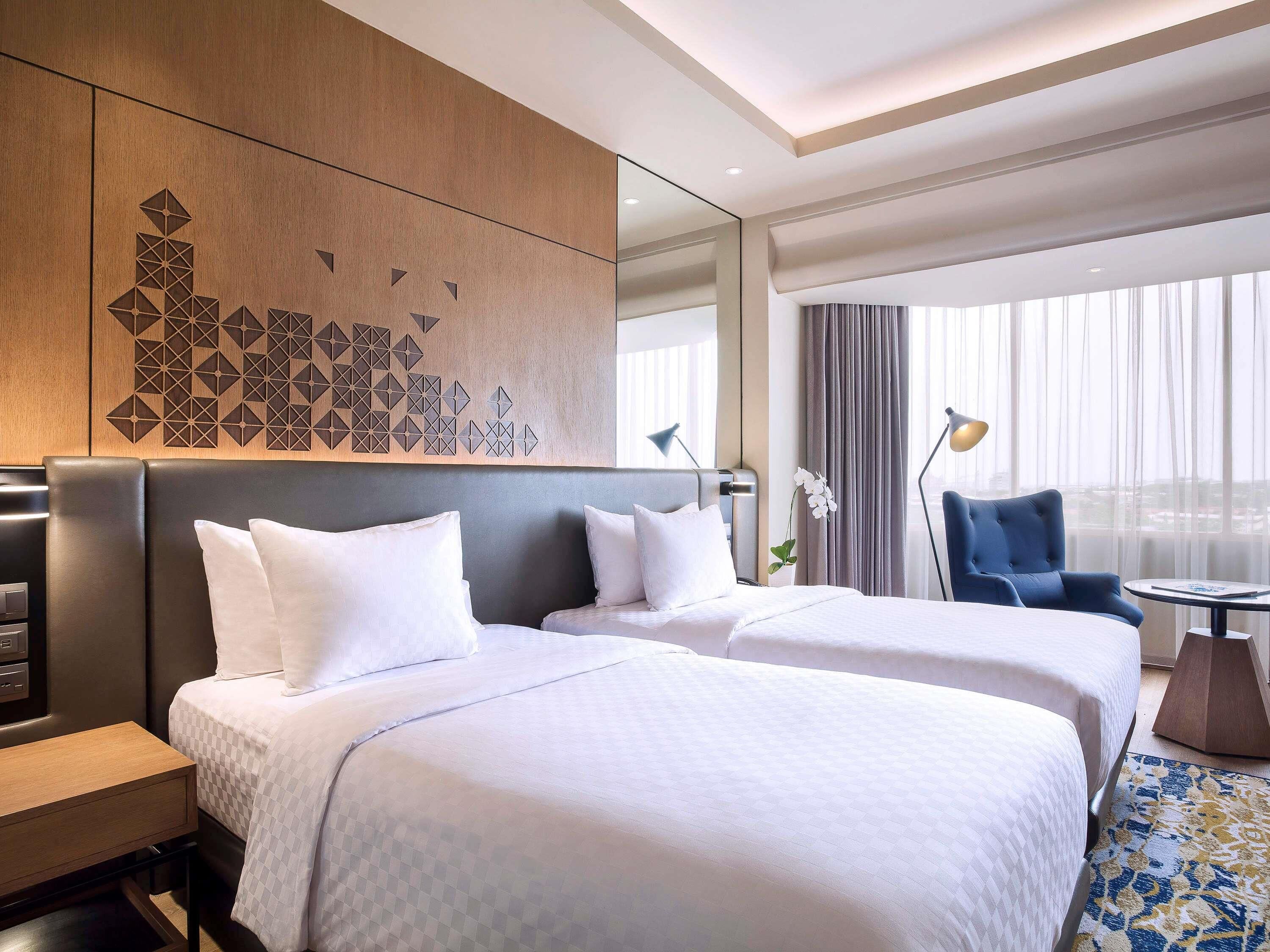 Minibar, in-room safe, desk, blackout curtains