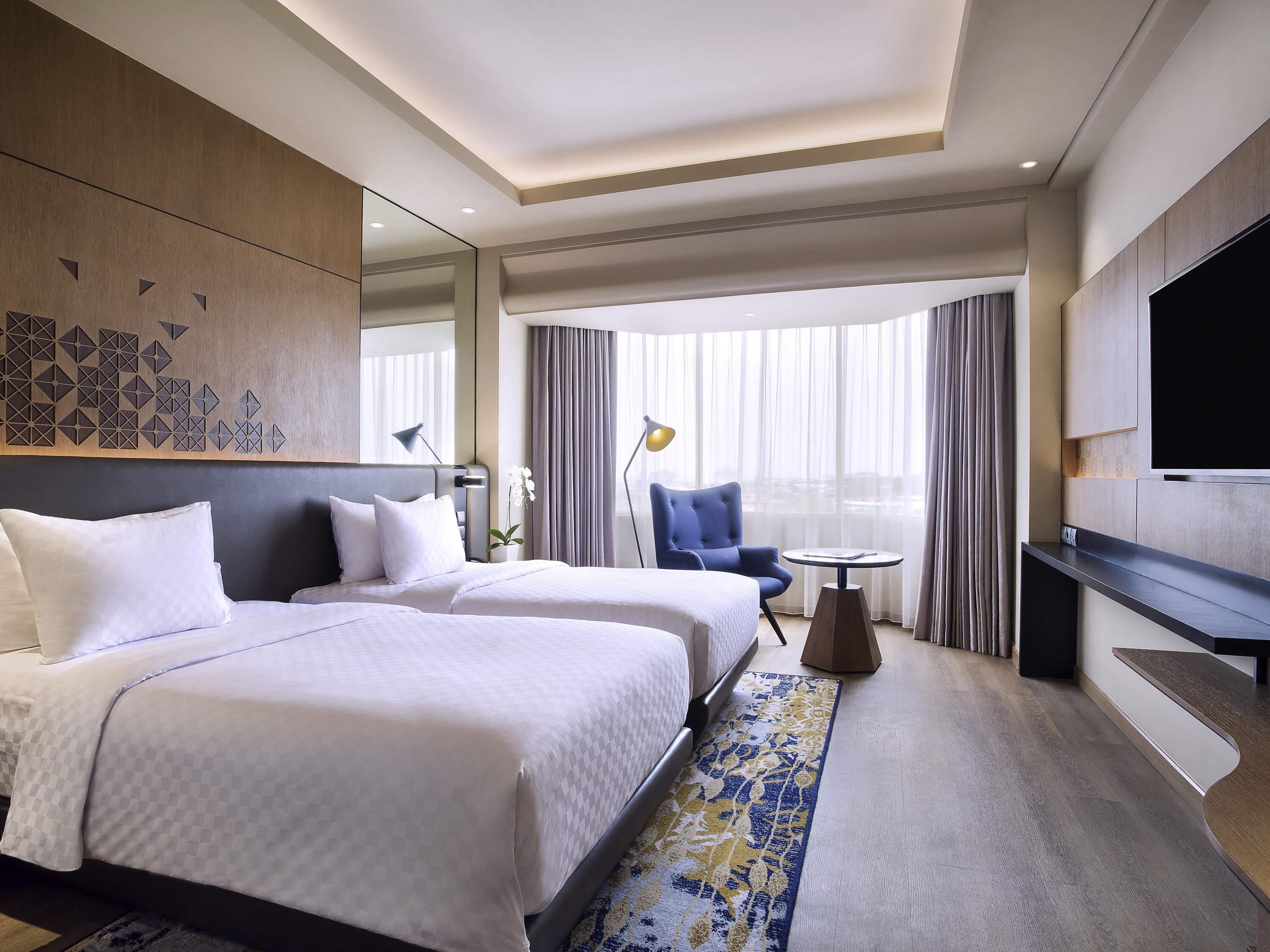 Privilege, Kamar, 2 Tempat Tidur Twin | Minibar, brankas, meja kerja, dan tirai kedap cahaya