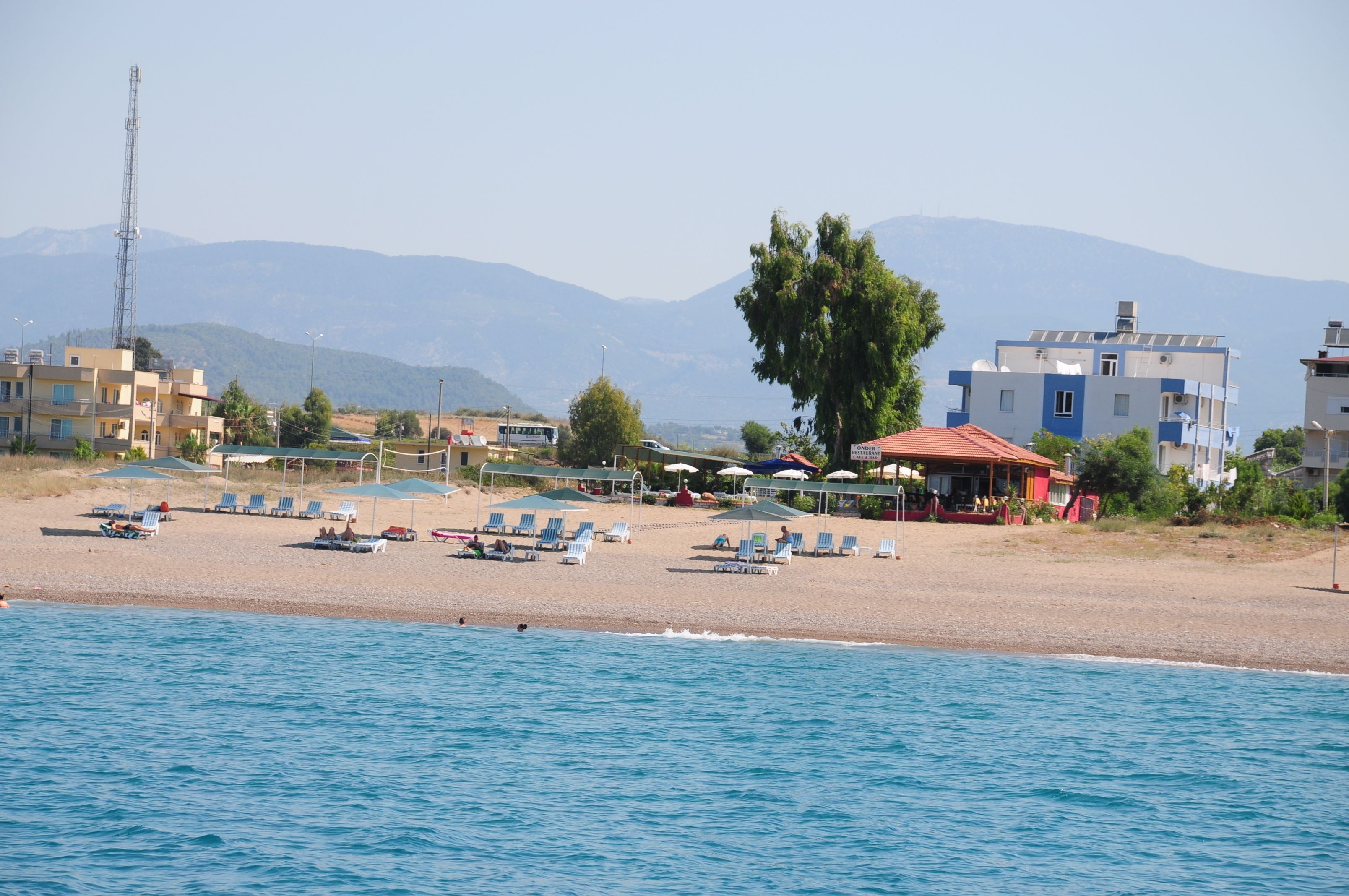 On the beach