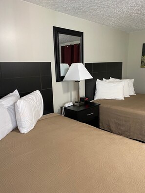 Standard Room, 2 Queen Beds | Desk, iron/ironing board, bed sheets - The New Lantern Motel (Allegany)