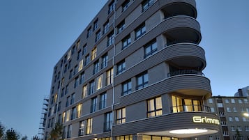 Front of property – evening/night