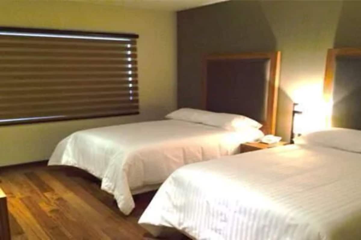 Standard Room, 2 Double Beds | Premium bedding, desk, iron/ironing board, free WiFi