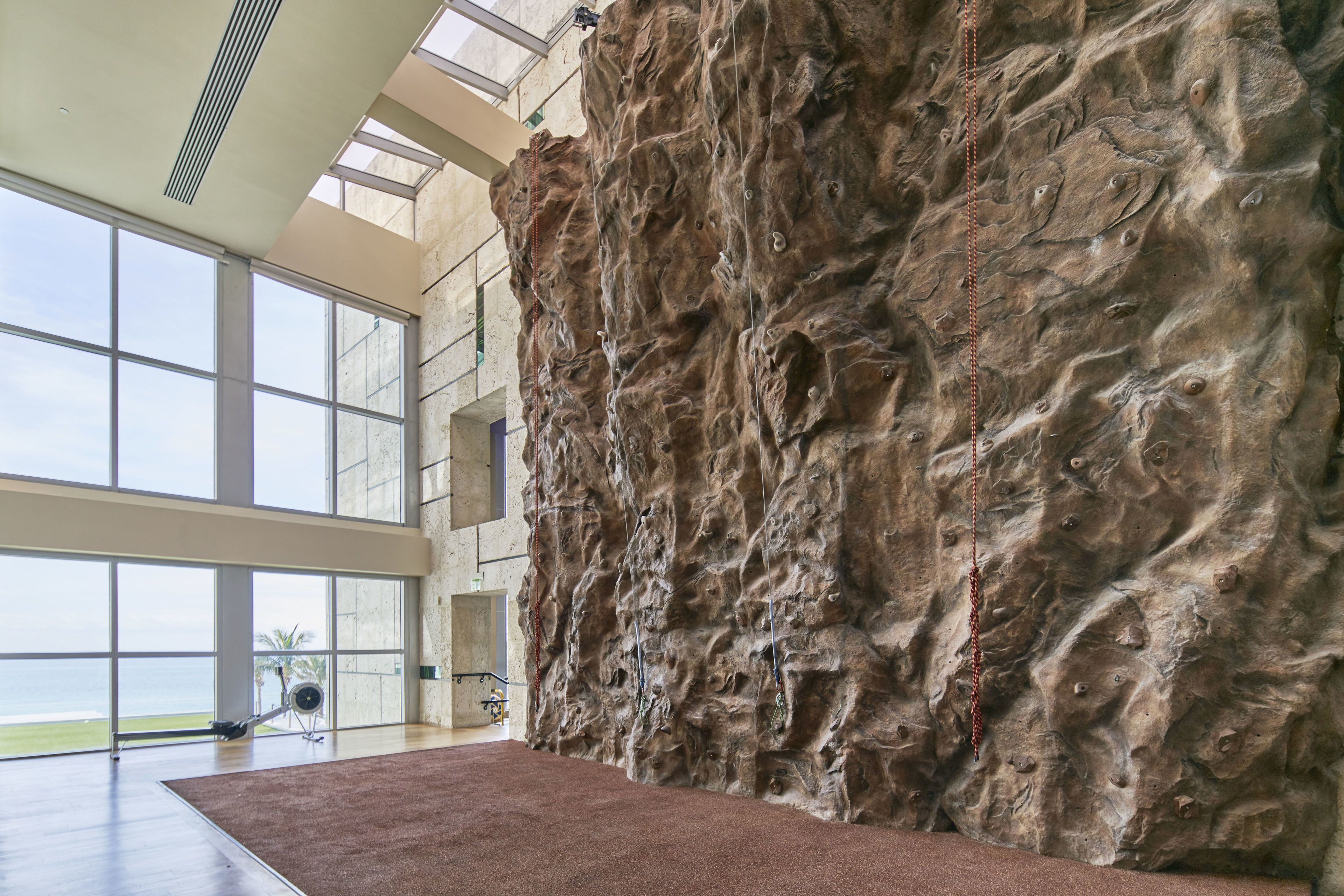 rock climbing wall – indoor