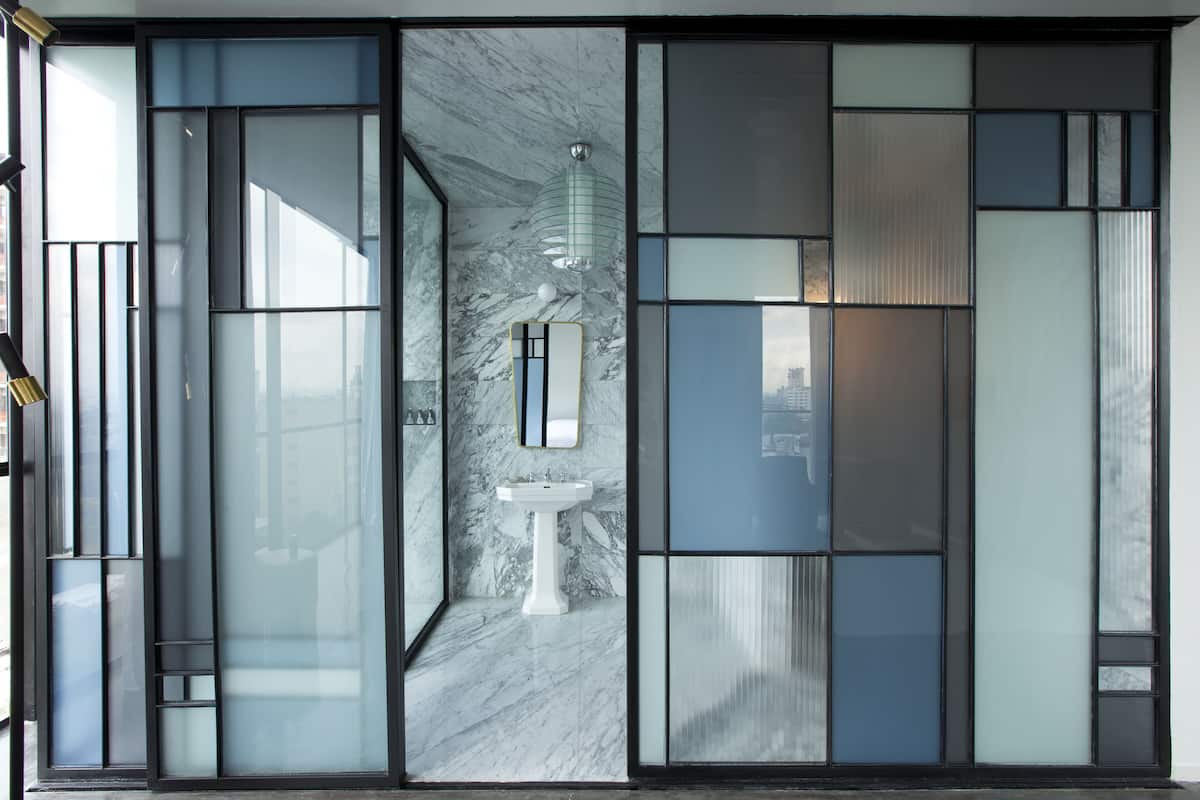 shower, rainfall showerhead, designer toiletries, hair dryer