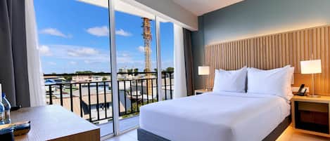 1 habitación y ropa de cama de alta calidad