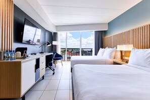 Rom, 2 queensize-senger, ikke-røyk | 1 soverom, sengetøy av topp kvalitet, safe på rommet og skrivebord