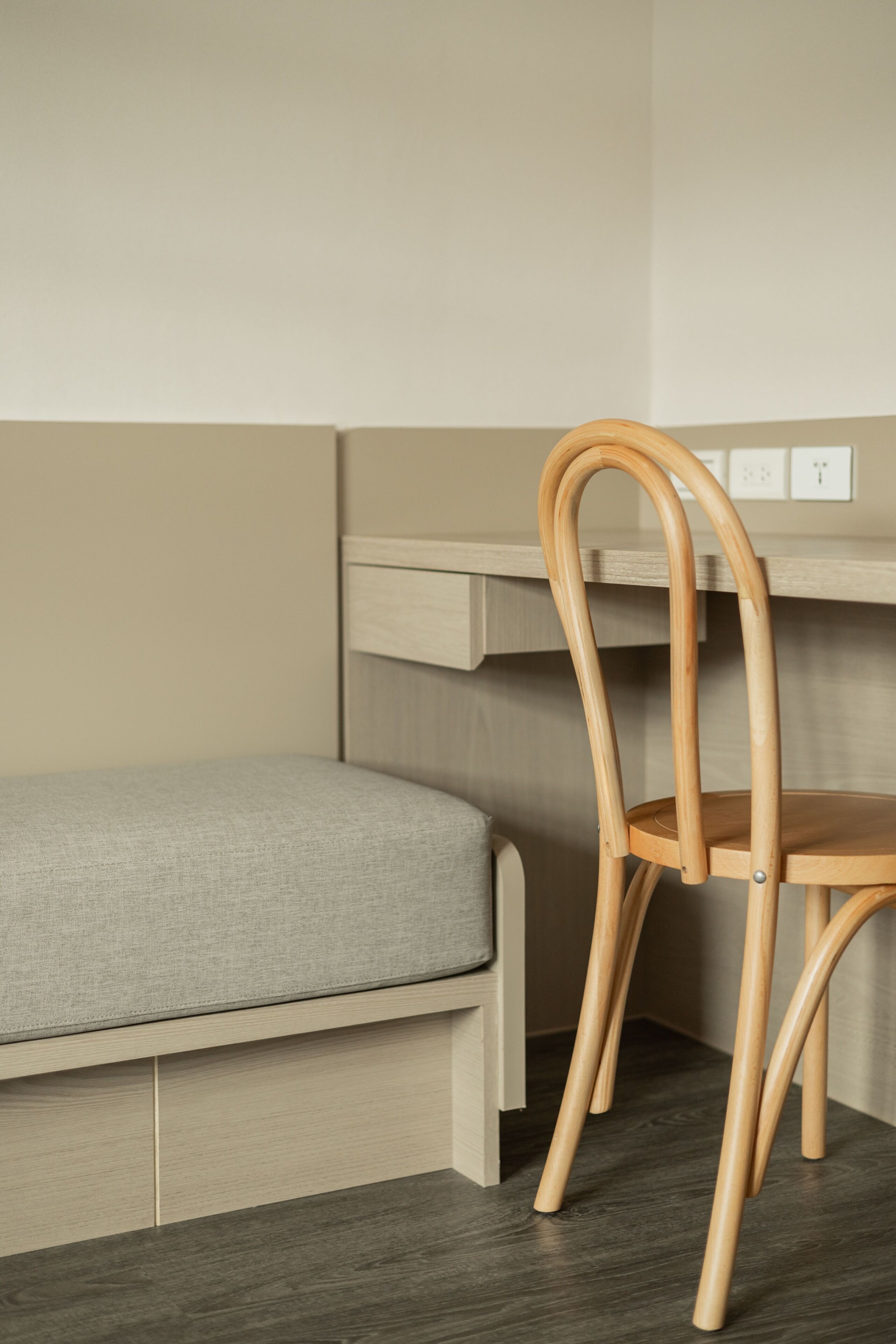 elite double room, no windows | living area | lcd tv