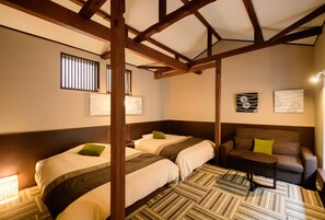 Chambre traditionnelle avec lits jumeaux, non-fumeur (Modern Japanese, Shared Hot Spring) | Accès au Wi-Fi (inclus)