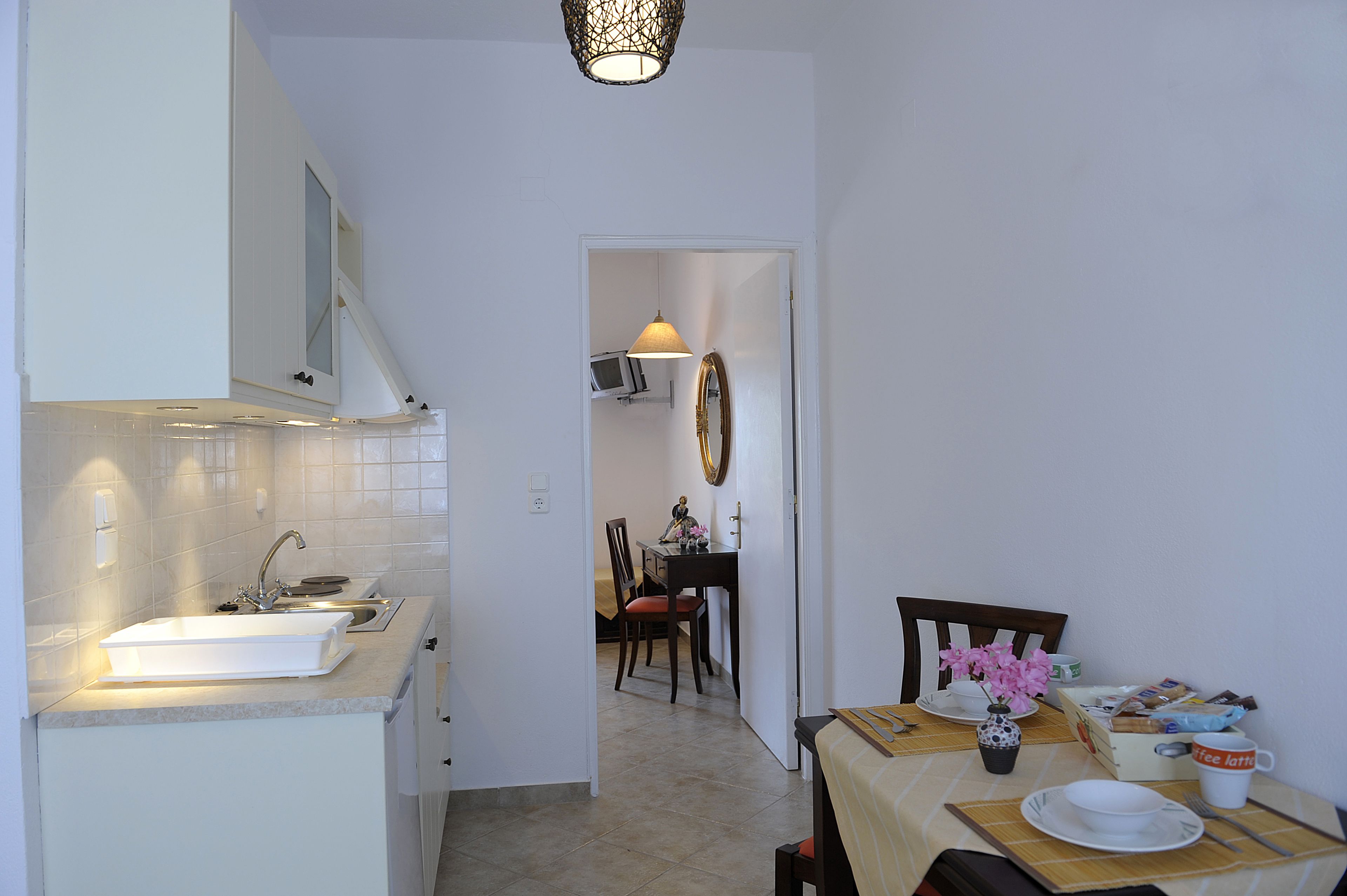 deluxe apartment | private kitchen | full-sized fridge, oven, stovetop, espresso maker
