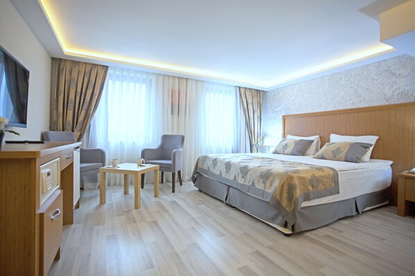 Superior dubbelrum | 1 sovrum, egyptiska bomullslakan och sängtillbehör av högsta kvalitet