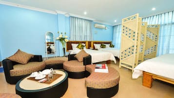 Minibar, in-room safe, desk, blackout curtains