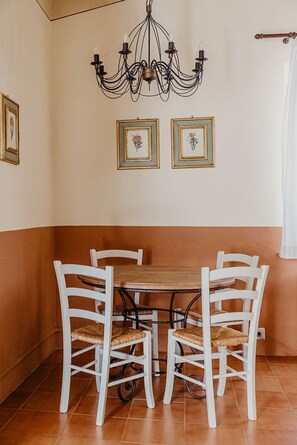 Apartment, 2 Bedrooms | Dining room - Poggio Cornetto (Bibbona)