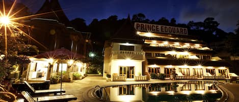 Front of property – evening/night