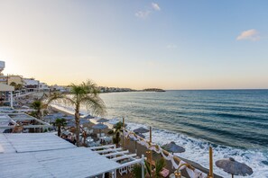 On the beach, beach bar
