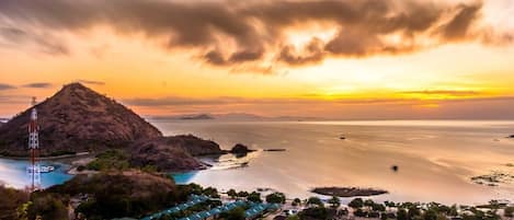 Vue depuis lâhĂ©bergement