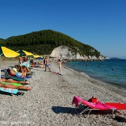 Beach nearby, sun-loungers, fishing